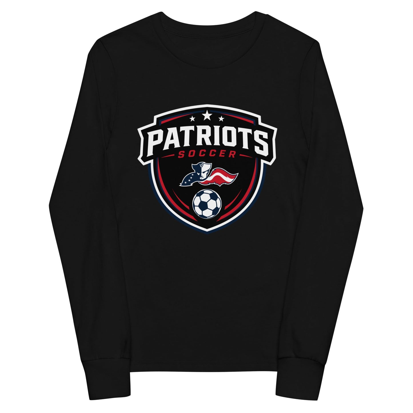 Performance | Youth Long Sleeve T-Shirt | LFMS Athletics | Patriots Soccer Logo