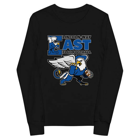 Performance | Youth Long Sleeve T-Shirt | LWE Flag Football | Vanguard Logo