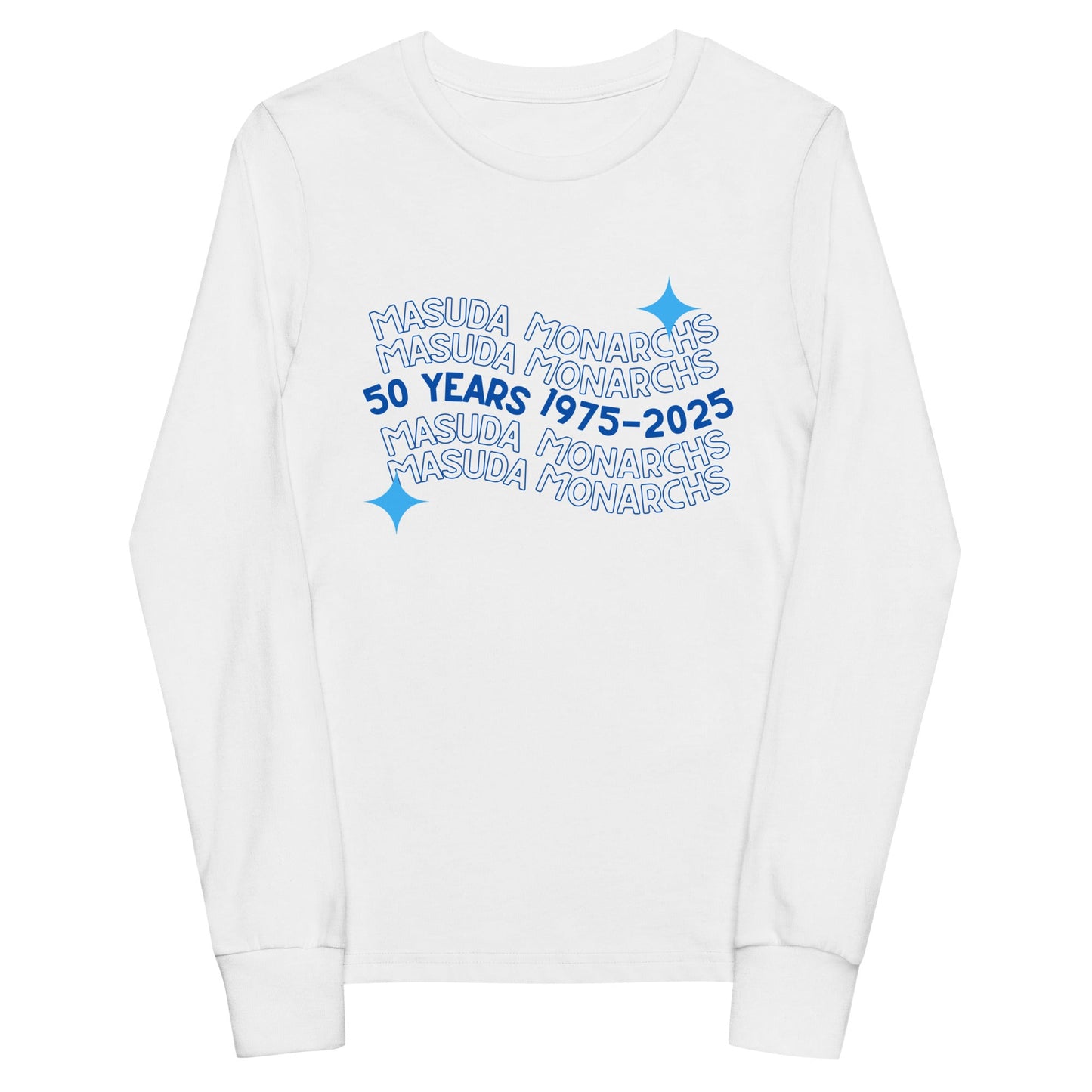 Performance | Youth Long Sleeve T-Shirt | Masuda Middle School | 50 Years Logo