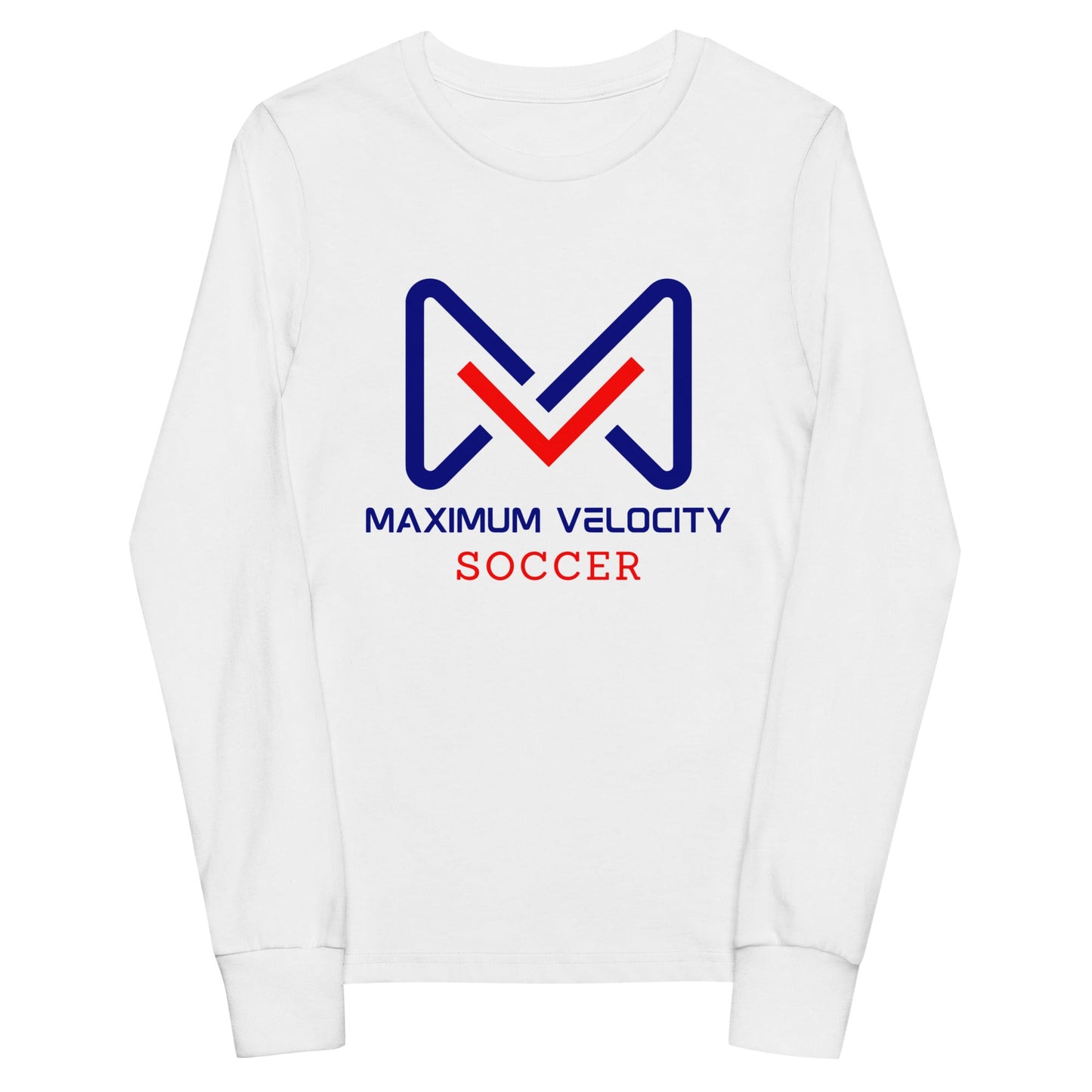 Performance | Youth Long Sleeve T-Shirt | Maximum Velocity Youth Sports | Crest Logo