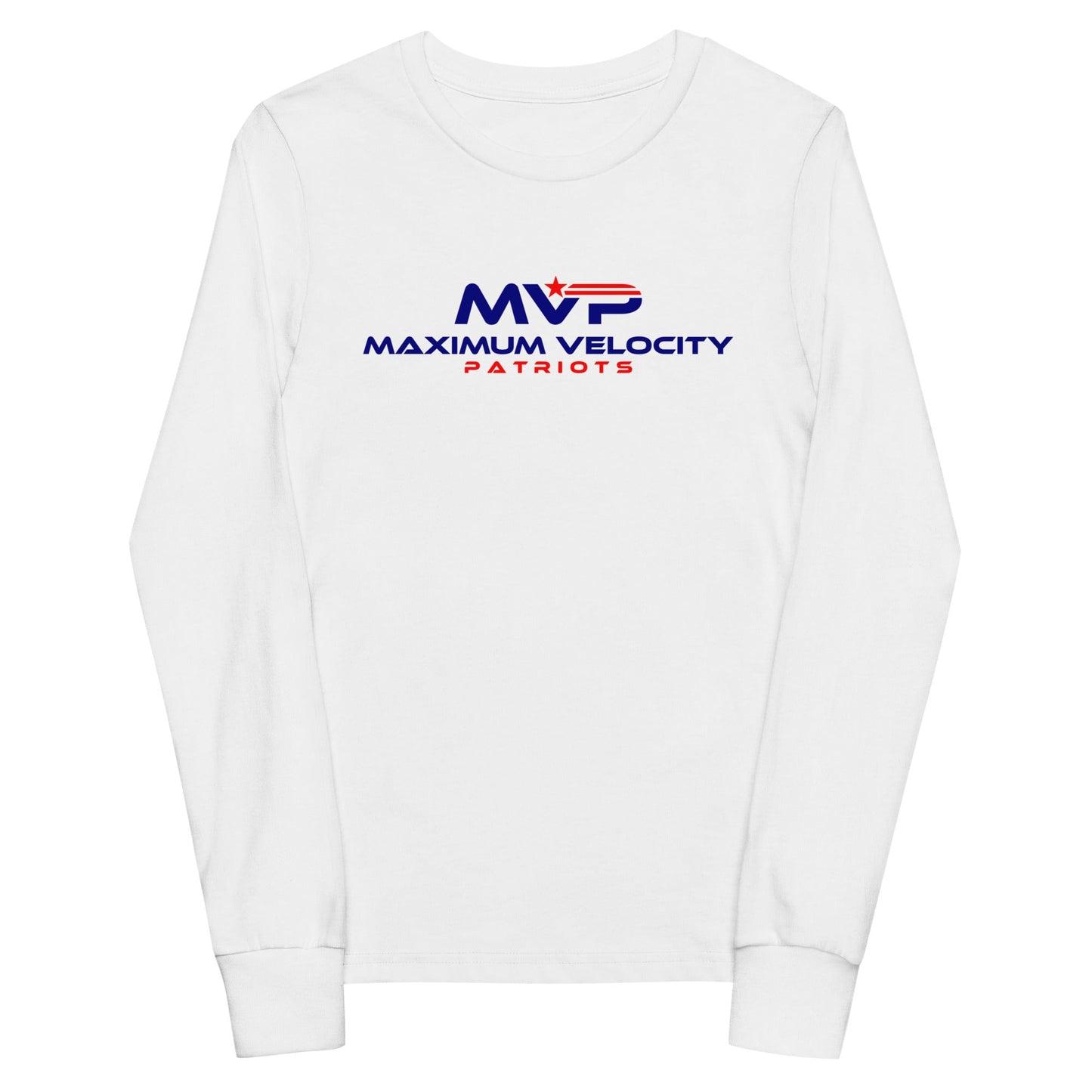 Performance | Youth Long Sleeve T-Shirt | Maximum Velocity Youth Sports | Vanguard Logo