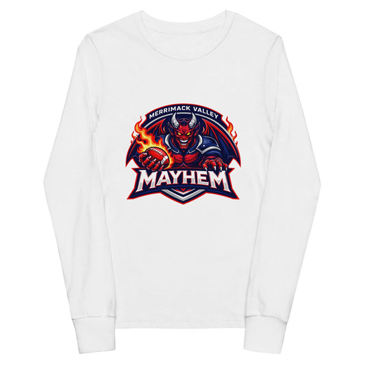 Performance | Youth Long Sleeve T-Shirt | Merrimack Valley Mayhem | Overlord Crest Logo
