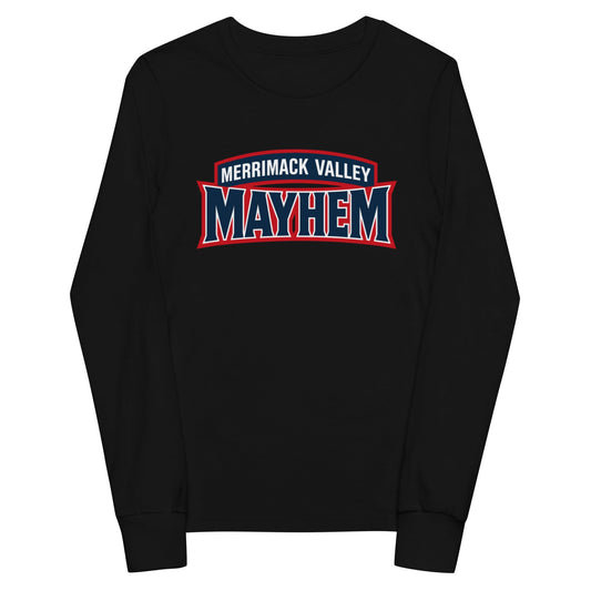 Performance | Youth Long Sleeve T-Shirt | Merrimack Valley Mayhem | Script Logo