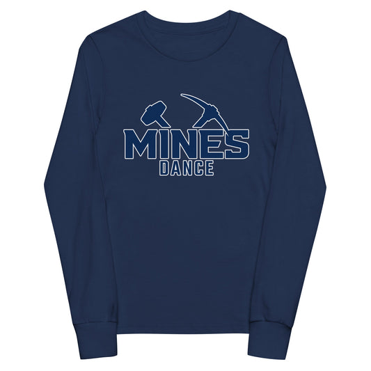 Performance | Youth Long Sleeve T-Shirt | Mines Dance Team | Vanguard Logo