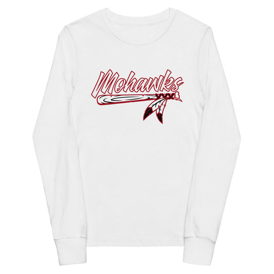 Performance | Youth Long Sleeve T-Shirt | Mohawks Baseball 8u | Emblem Logo
