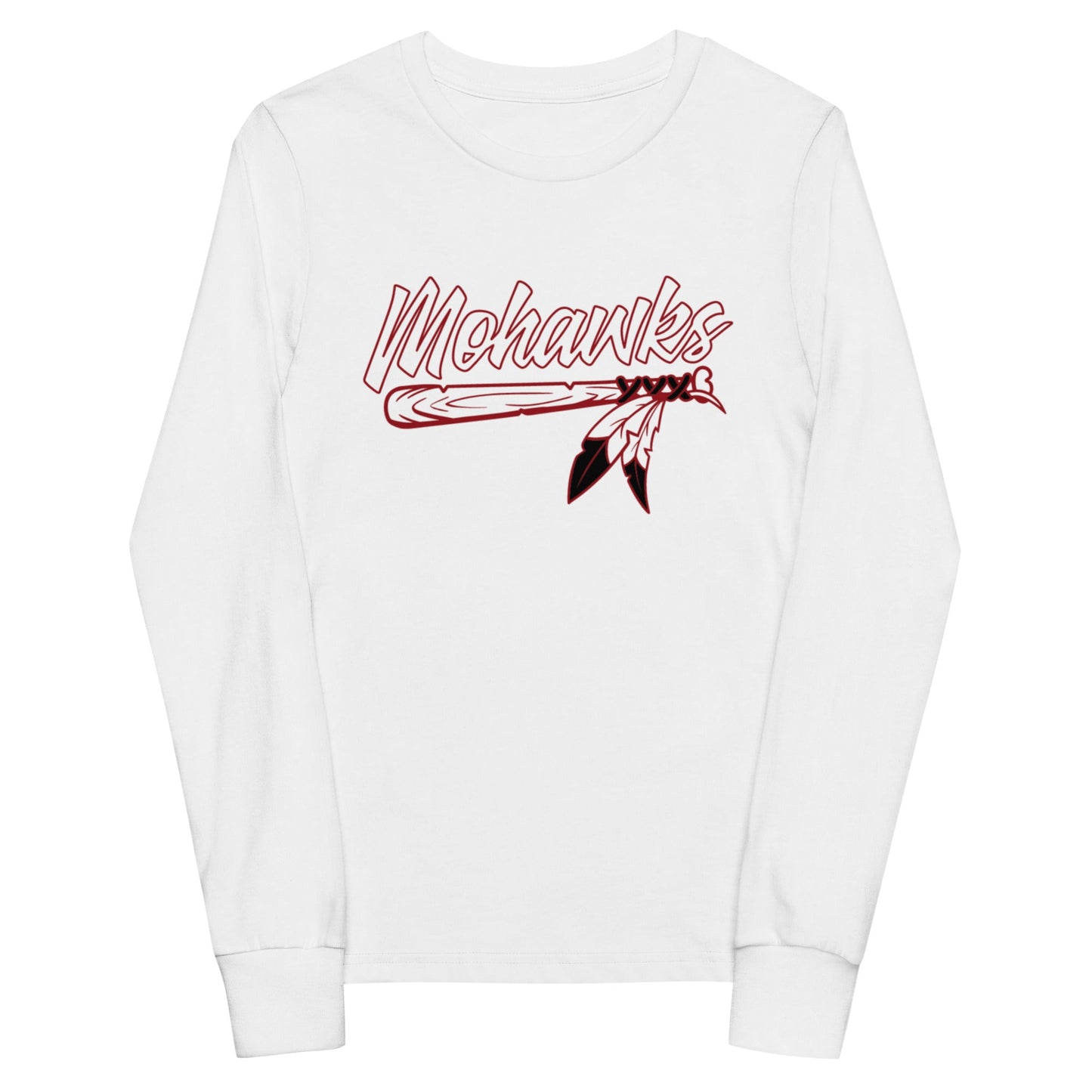 Performance | Youth Long Sleeve T-Shirt | Mohawks | Victory Feather Logo