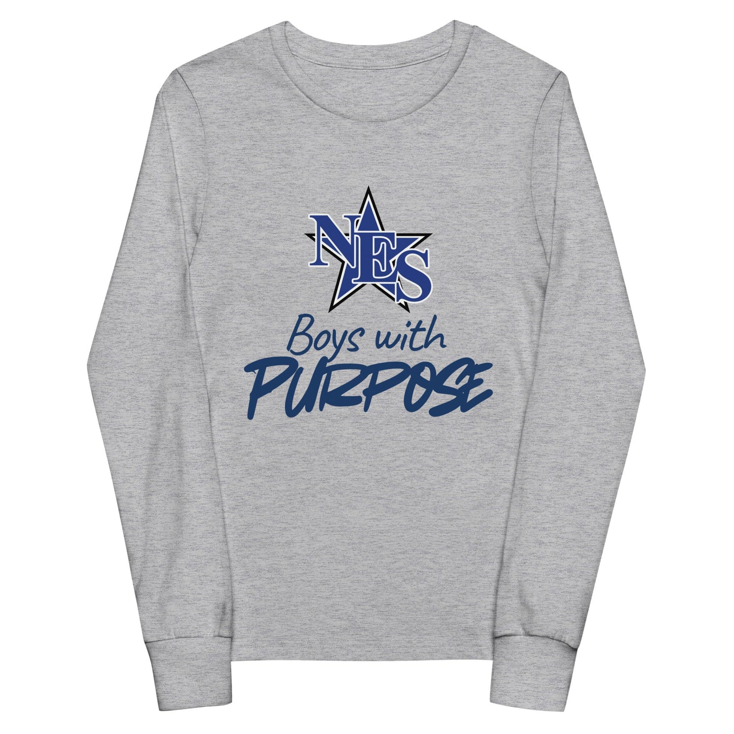 Performance | Youth Long Sleeve T-Shirt | NES - Boys with Purpose | Boys with Purpose Logo