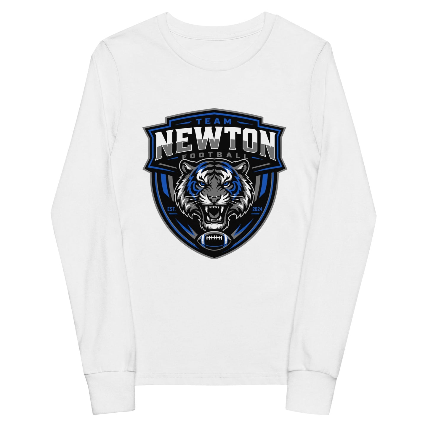Performance | Youth Long Sleeve T-Shirt | Newton Youth football league | Shield Logo