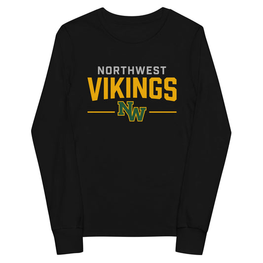 Performance | Youth Long Sleeve T-Shirt | Northwest High School | Vikings Logo