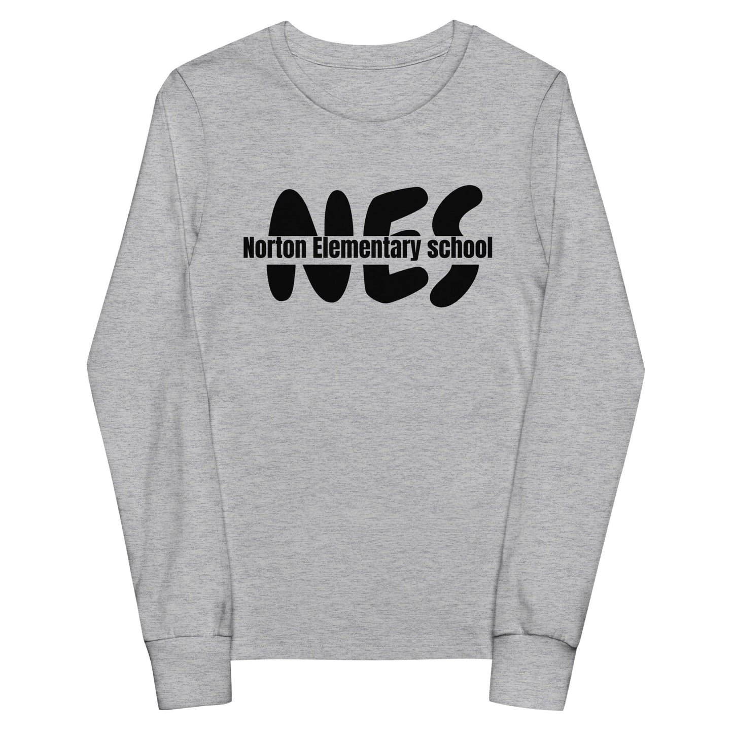 Performance | Youth Long Sleeve T-Shirt | Norton Elementary School | NES Script Logo