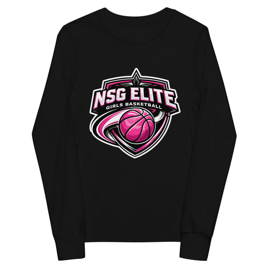 Performance | Youth Long Sleeve T-Shirt | NSG Elite Women’s Basketball | Vanguard Shield Logo