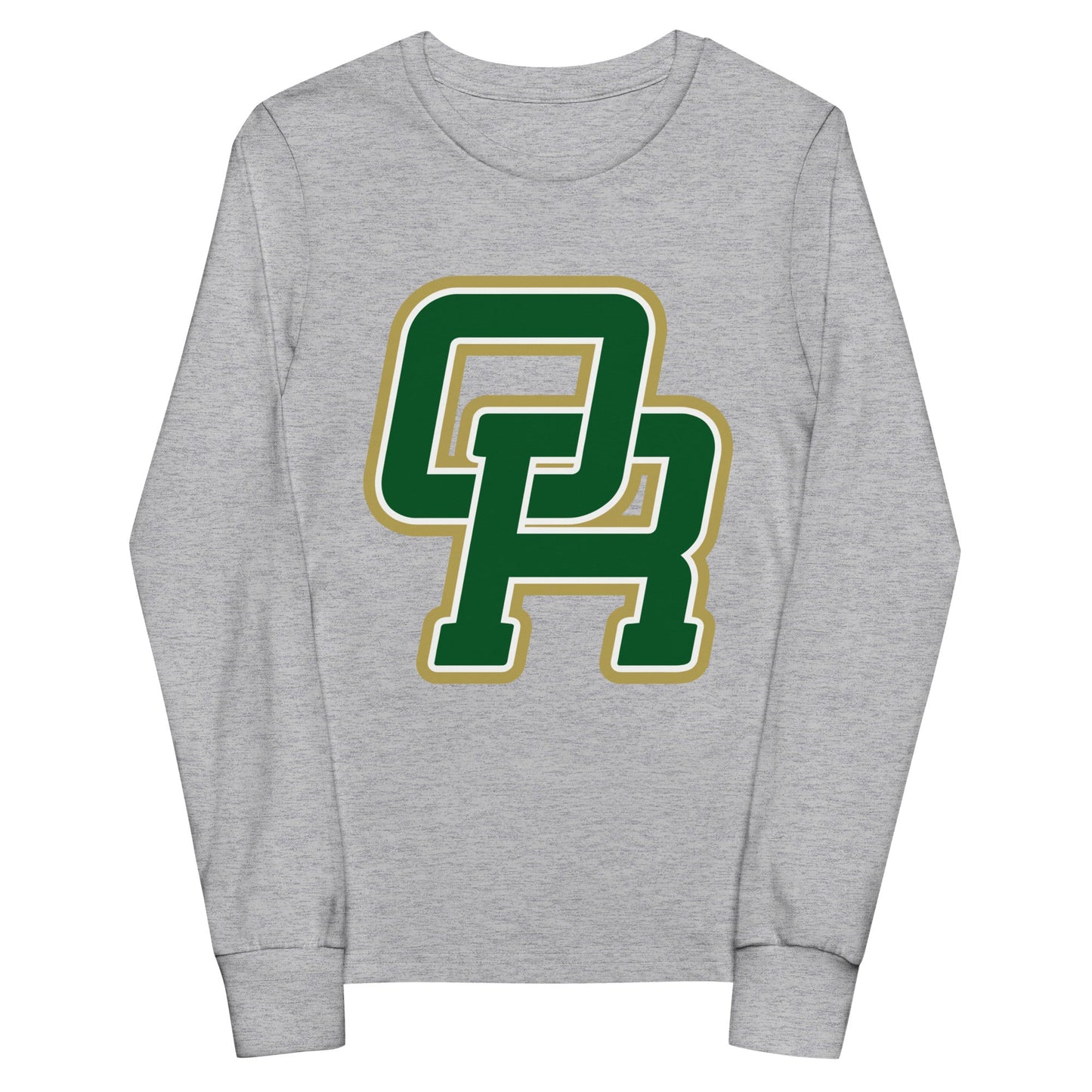 Performance | Youth Long Sleeve T-Shirt | Oakridge Flag Football | Varsity Interlock Logo