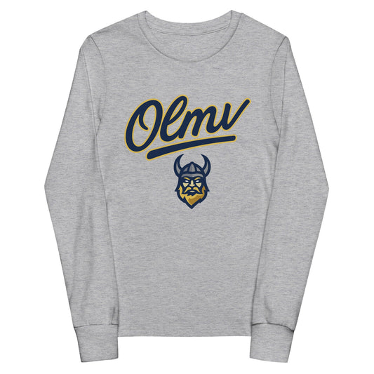 Performance | Youth Long Sleeve T-Shirt | OLMV Vikings | Script Logo