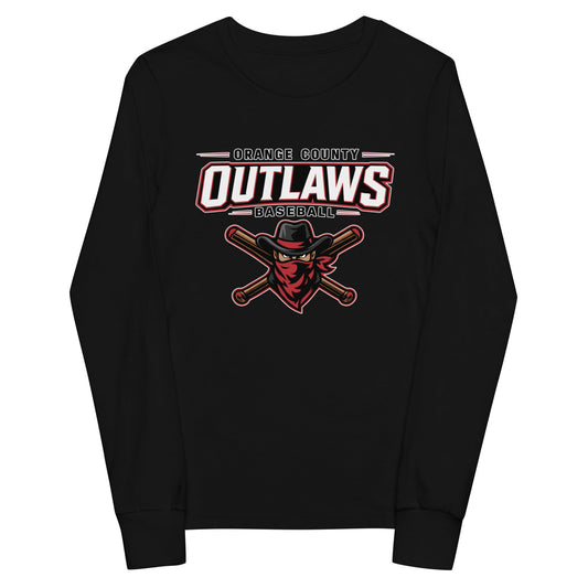 Performance | Youth Long Sleeve T-Shirt | Orange County Outlaws | Vanguard Logo