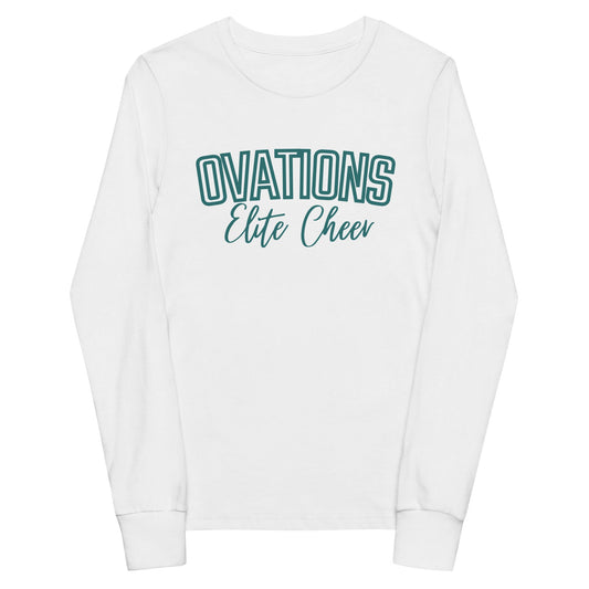 Performance | Youth Long Sleeve T-Shirt | Ovations Elite Cheer | Vanguard Logo