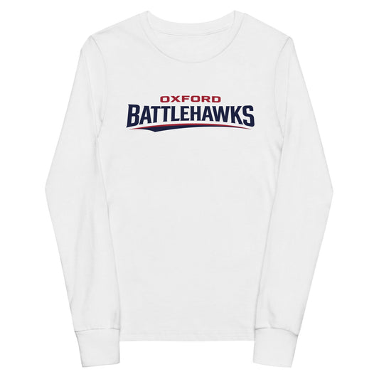 Performance | Youth Long Sleeve T-Shirt | Oxford Battlehawks 13U | Raptor Logo