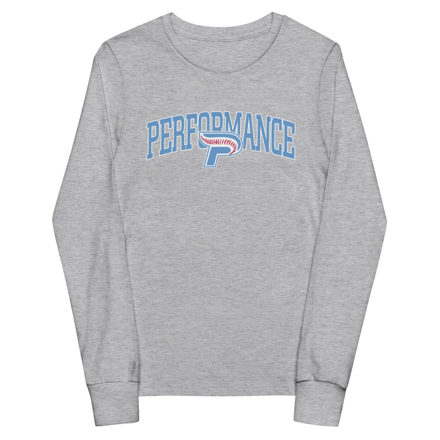 Performance | Youth Long Sleeve T-Shirt | Performance Baseball | Script Logo