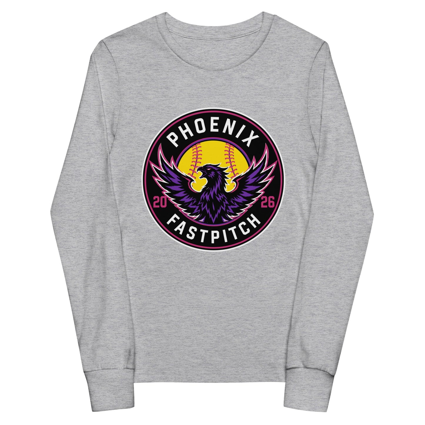 Performance | Youth Long Sleeve T-Shirt | Phoenix Fastpitch | Badge Logo