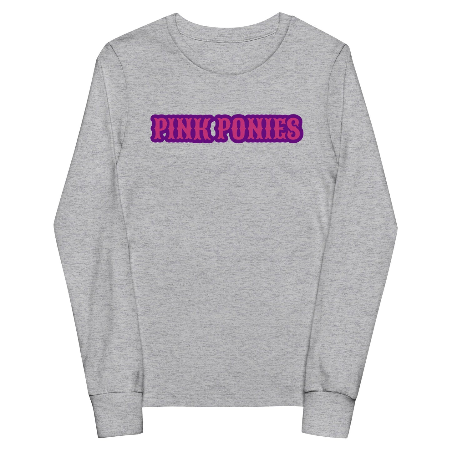 Performance | Youth Long Sleeve T-Shirt | Pink Pony Athletic Club | Script Logo
