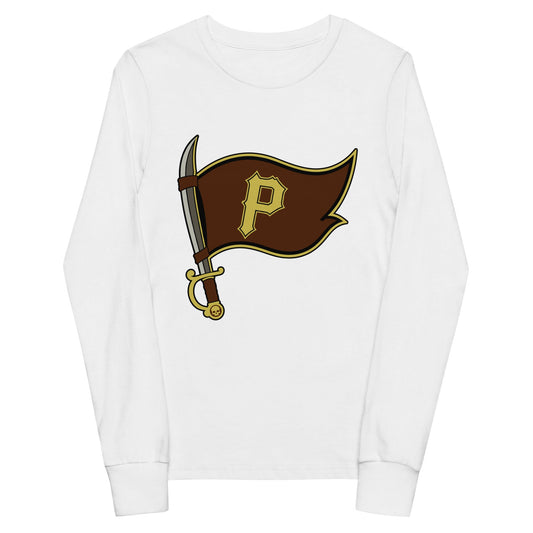 Performance | Youth Long Sleeve T-Shirt | Port City Pirates | Vanguard Flag Logo