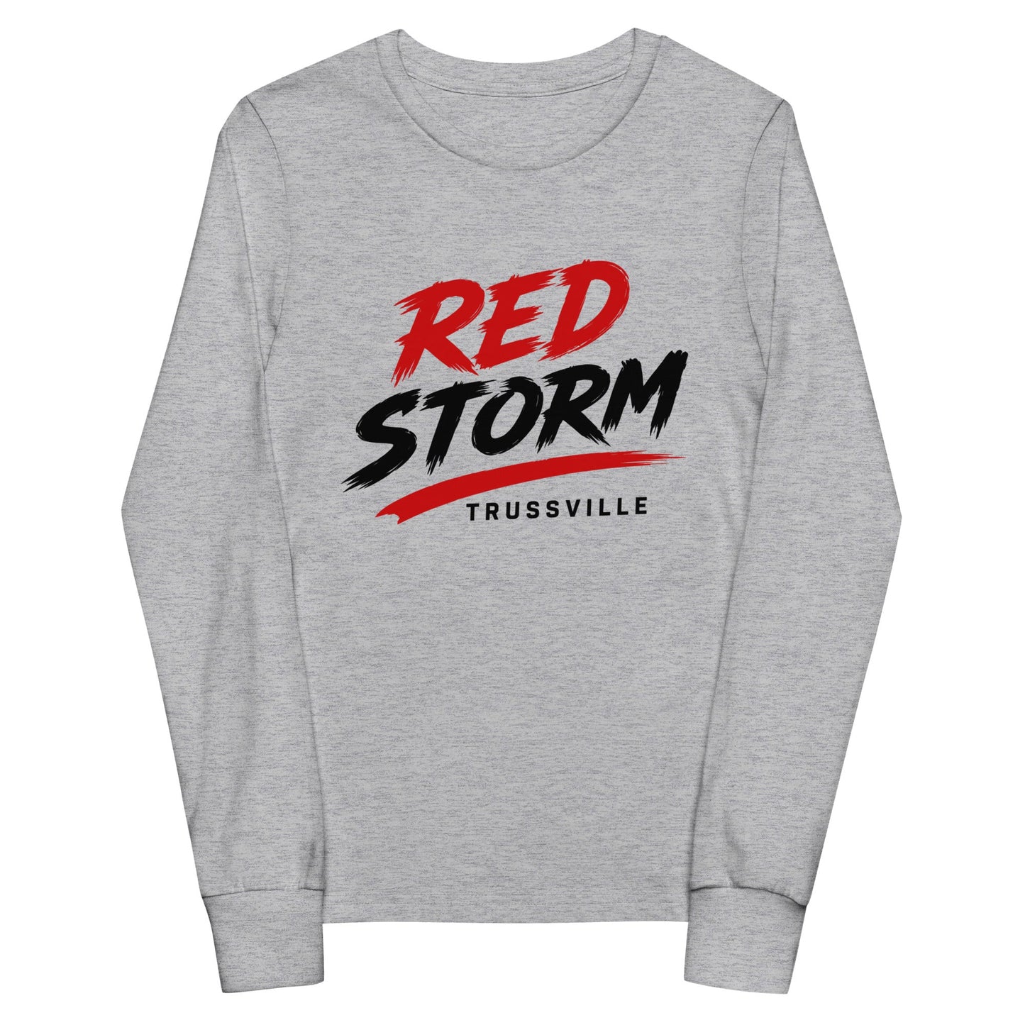 Performance | Youth Long Sleeve T-Shirt | Red Storm | Modern Script Logo