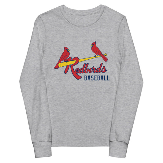 Performance | Youth Long Sleeve T-Shirt | Redbirds | Redbirds Logo