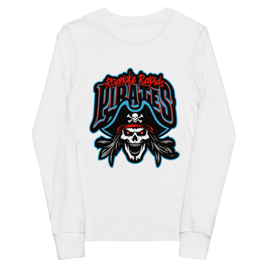 Performance | Youth Long Sleeve T-Shirt | Roanoke Rapids Pirates | Reaver Captain Logo
