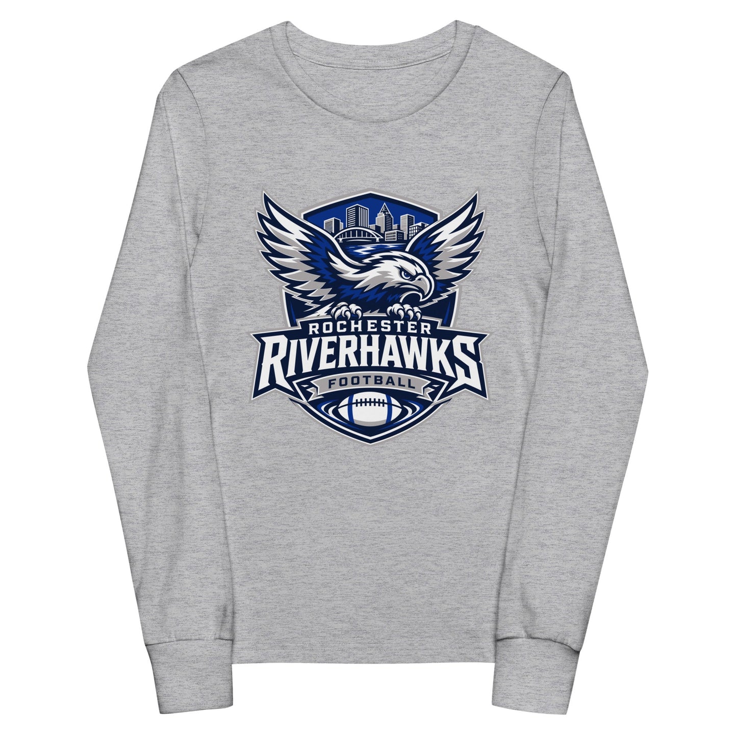 Performance | Youth Long Sleeve T-Shirt | Rochester Riverhawks | Shield Logo