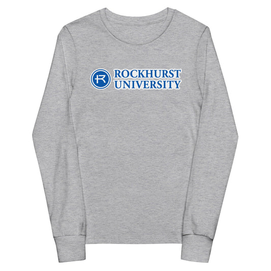 Performance | Youth Long Sleeve T-Shirt | Rockhurst University - Doctor of Physical Therapy School | Vanguard Institute Logo