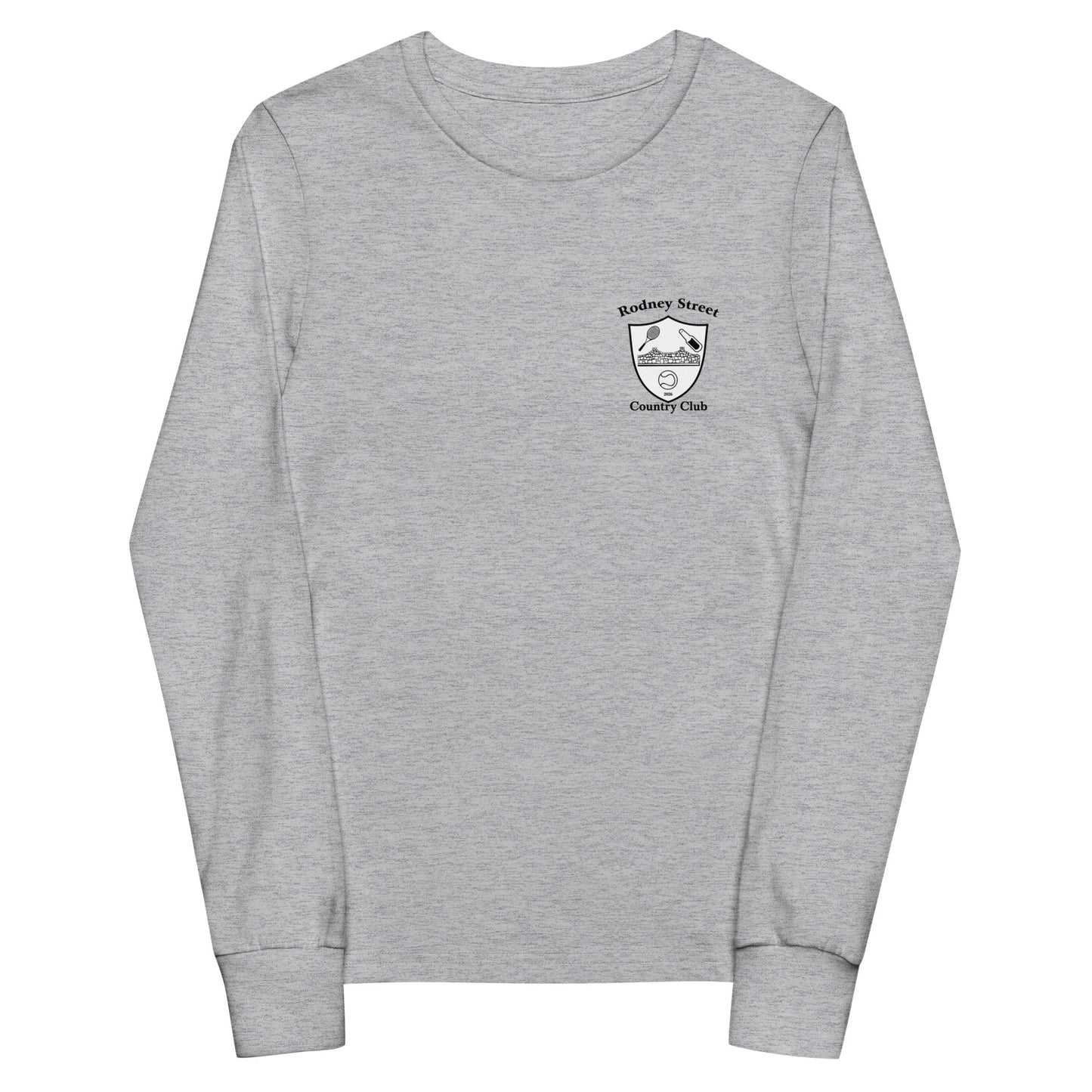 Performance | Youth Long Sleeve T-Shirt | Rodney Street CC Tennis | Alt Crest Logo