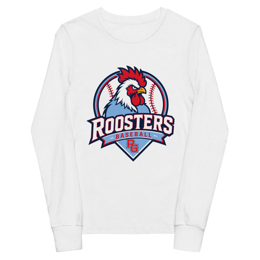 Performance | Youth Long Sleeve T-Shirt | Rooster Nation | Athletic Crest Logo