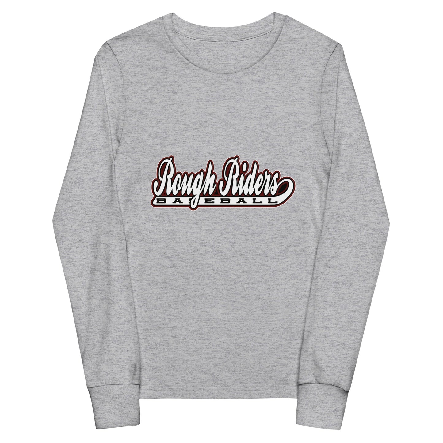 Performance | Youth Long Sleeve T-Shirt | Rough Riders | Baseball Script Logo