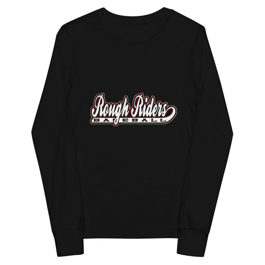 Performance | Youth Long Sleeve T-Shirt | Rough Riders | Baseball Script Logo