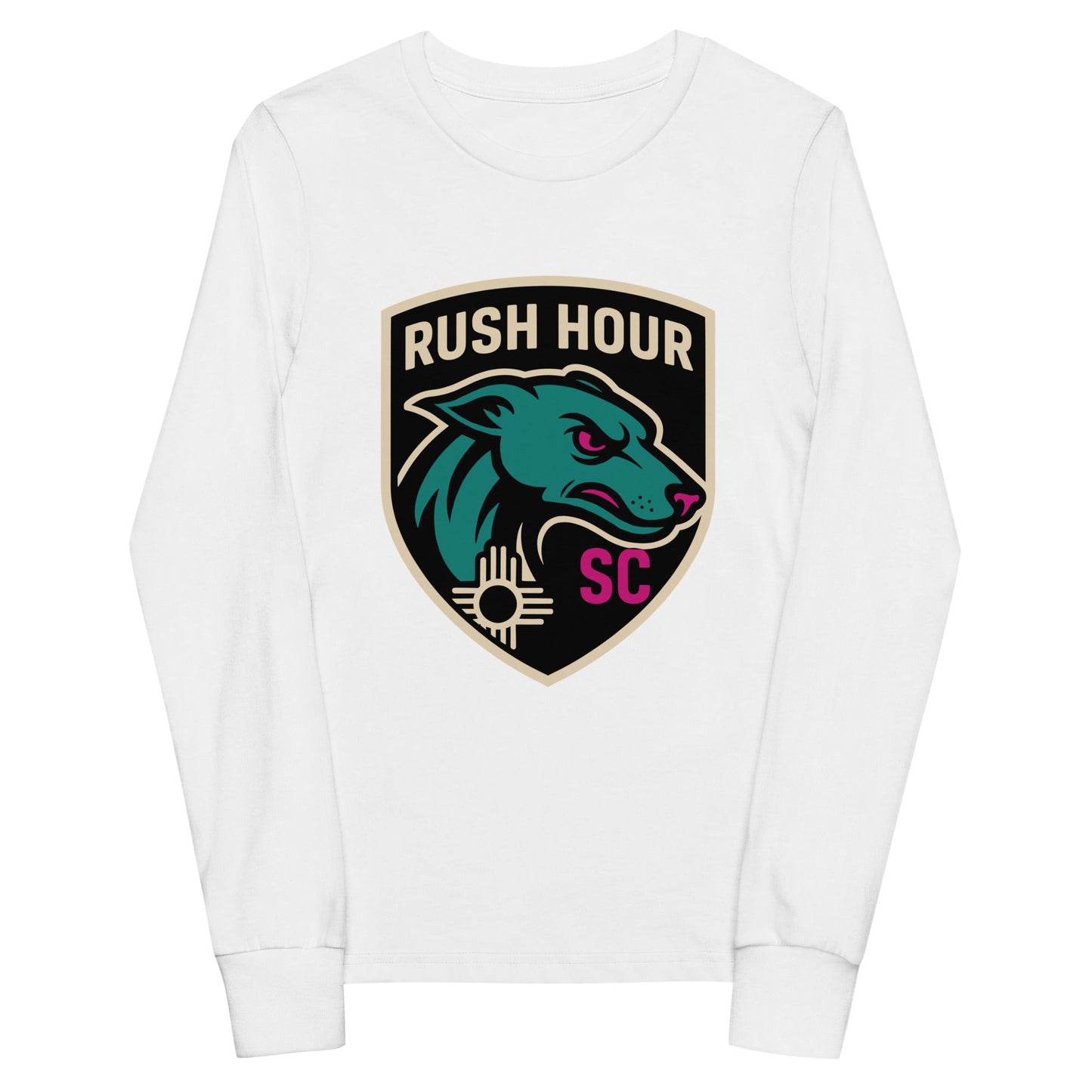 Performance | Youth Long Sleeve T-Shirt | Rush Hour | Badge Logo