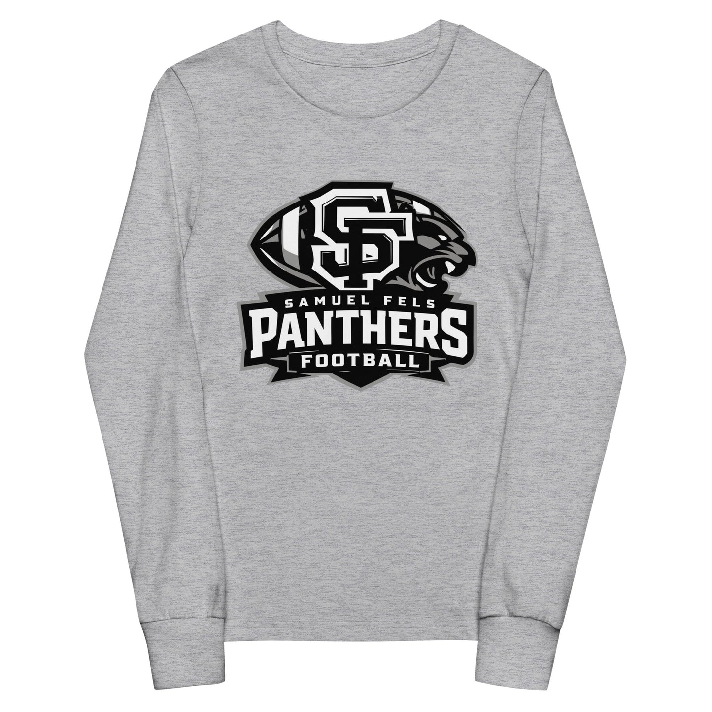 Performance | Youth Long Sleeve T-Shirt | Samuel Fels Football | Emblem Logo