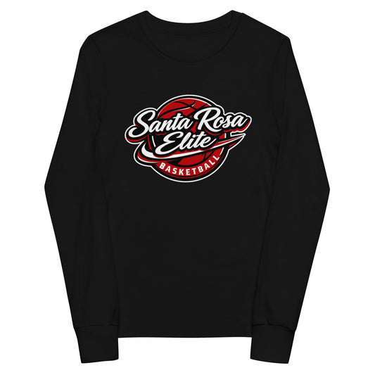 Performance | Youth Long Sleeve T-Shirt | Santa Rosa Elite | Crimson Crest Logo