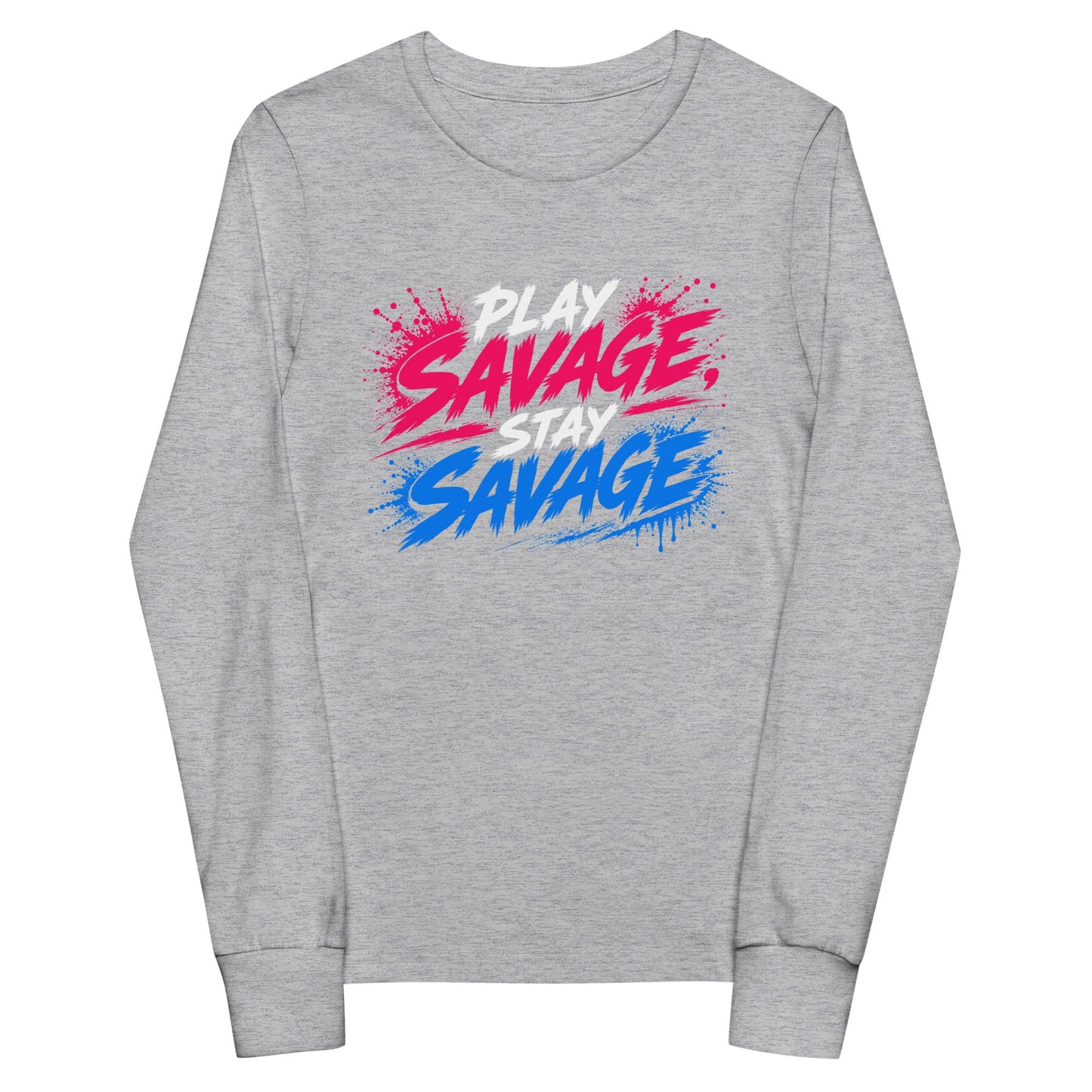 Performance | Youth Long Sleeve T-Shirt | Savage Softball | Play Stay Logo