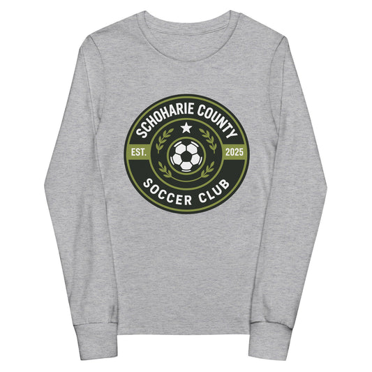 Performance | Youth Long Sleeve T-Shirt | Schoharie County Soccer Club | Badge Logo