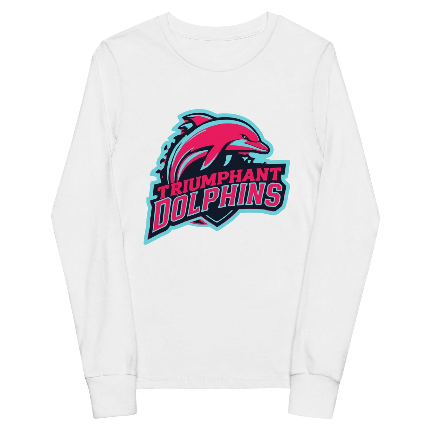 Performance | Youth Long Sleeve T-Shirt | SE Triumphant Dolphins | Dolphins Alternate Logo