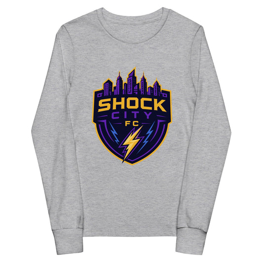 Performance | Youth Long Sleeve T-Shirt | Shock City FC | Crest Logo