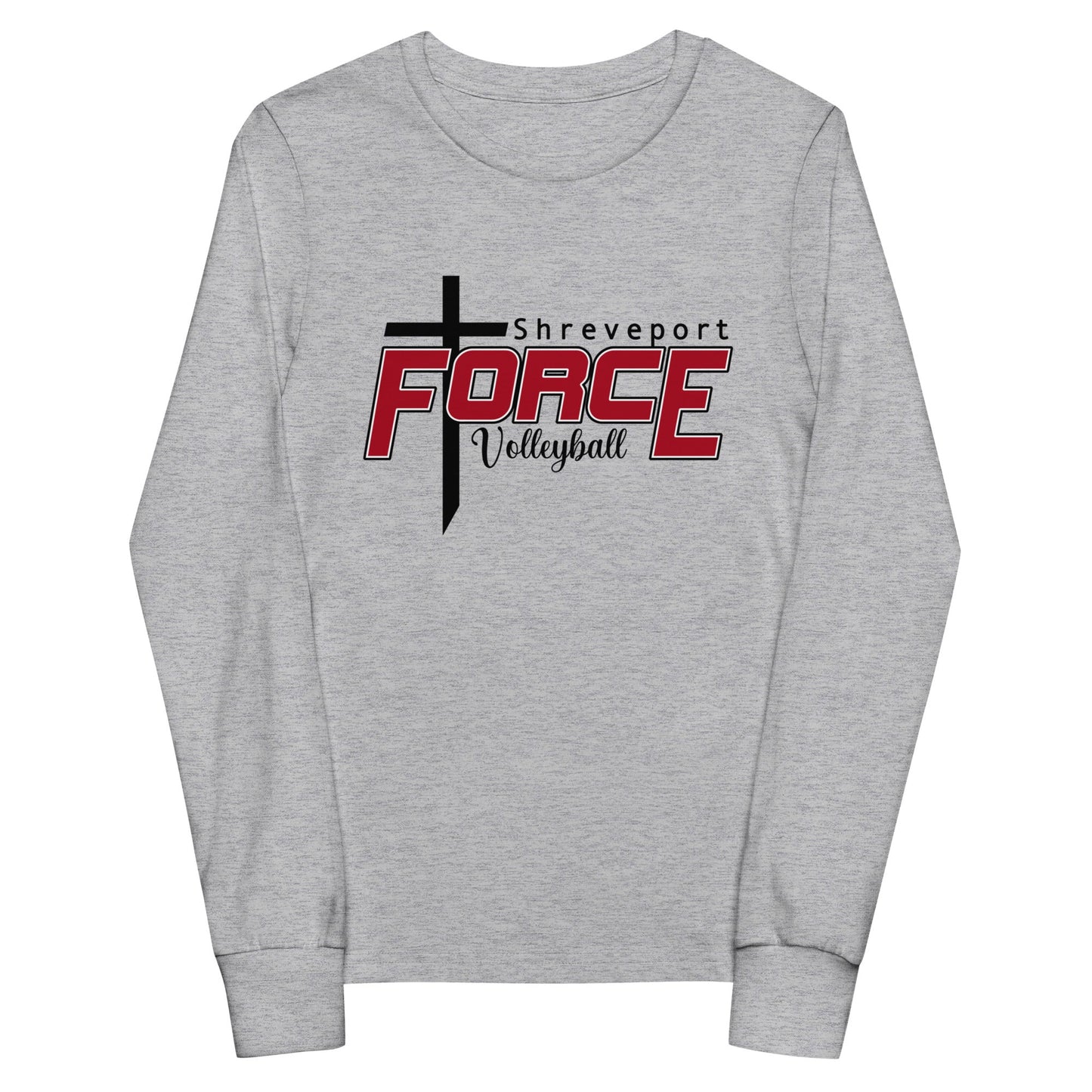 Performance | Youth Long Sleeve T-Shirt | Shreveport Force Volleyball | Crest Logo