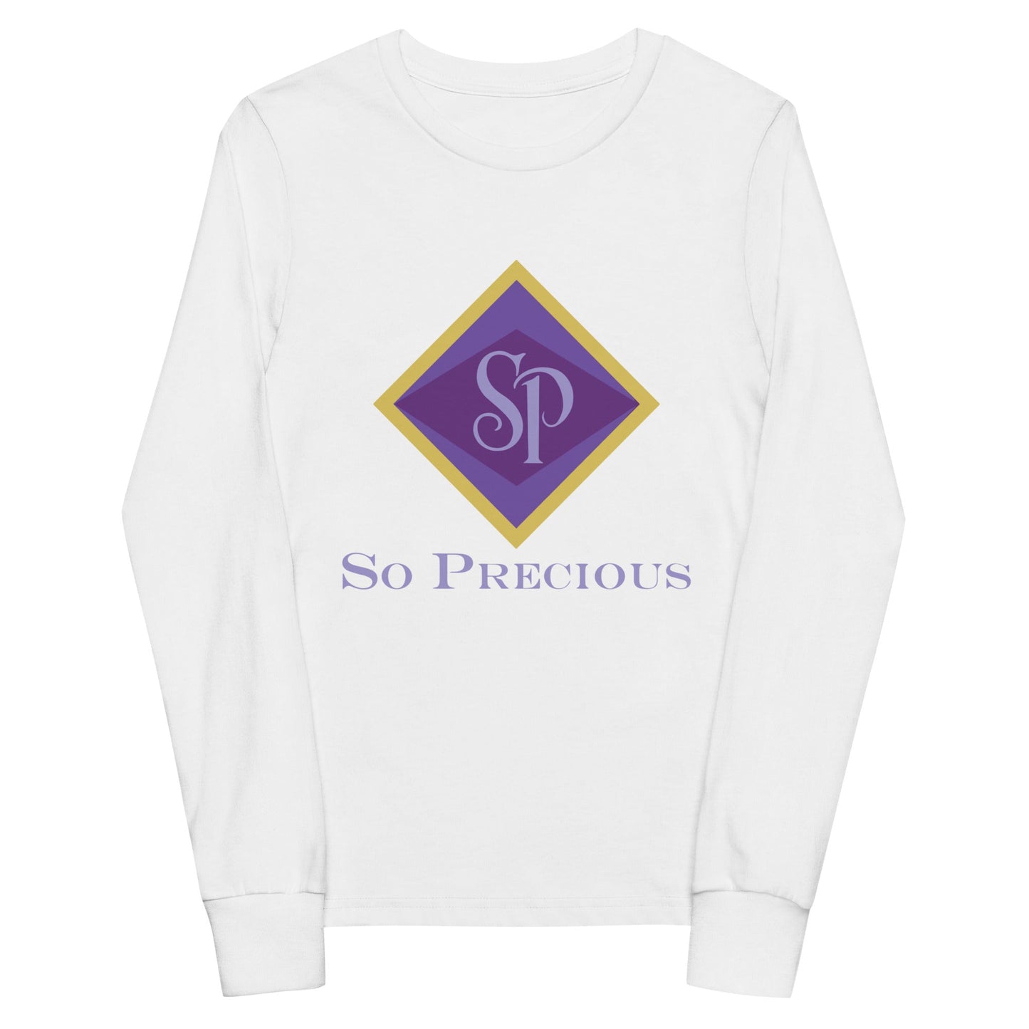 Performance | Youth Long Sleeve T-Shirt | So Precious Goods | Amethyst Aura Logo