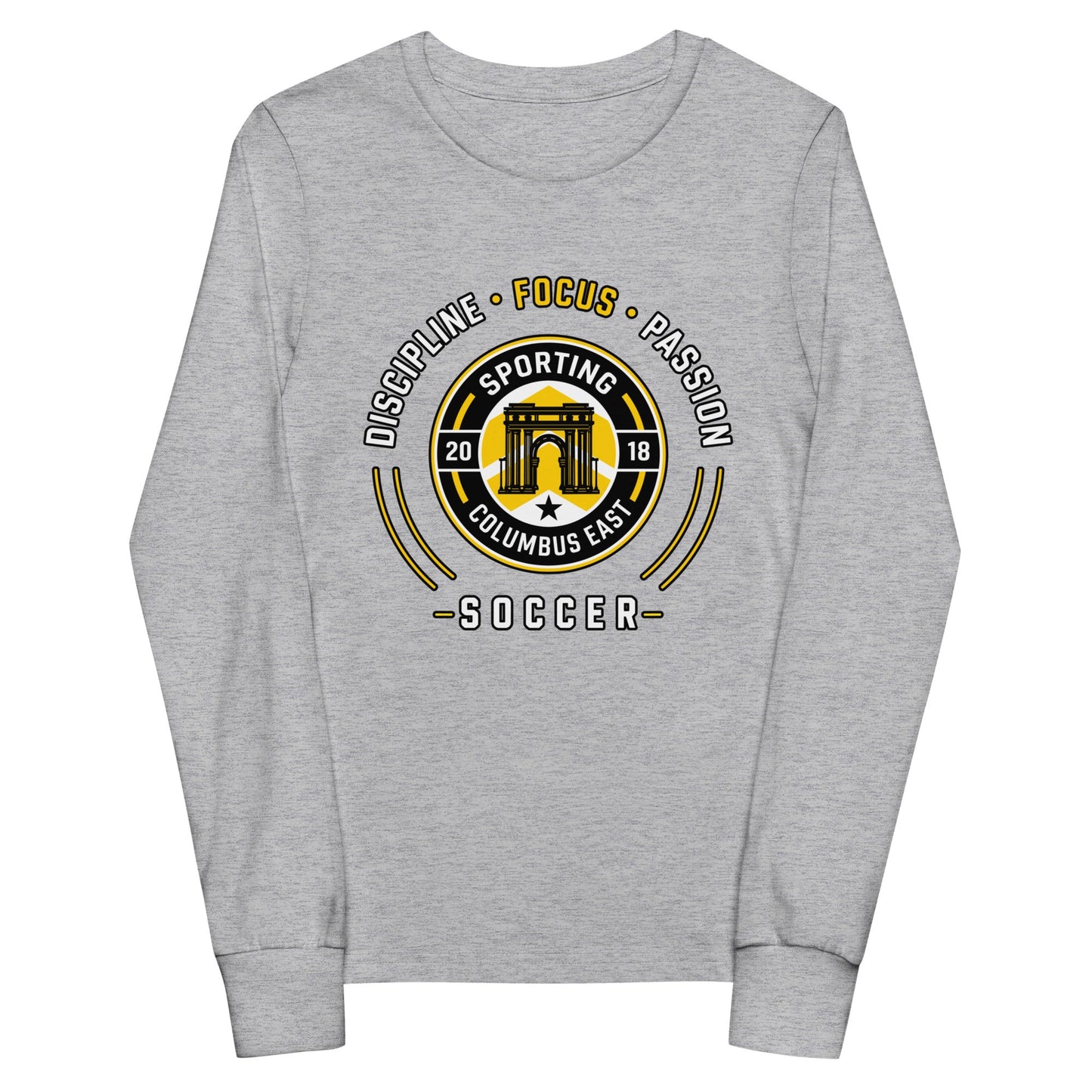 Performance | Youth Long Sleeve T-Shirt | Sporting Columbus East | Emblem Logo