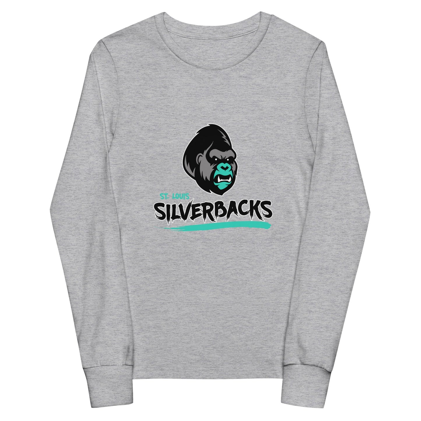 Performance | Youth Long Sleeve T-Shirt | St. Louis Silverbacks Women’s Football Team | Mascot Logo