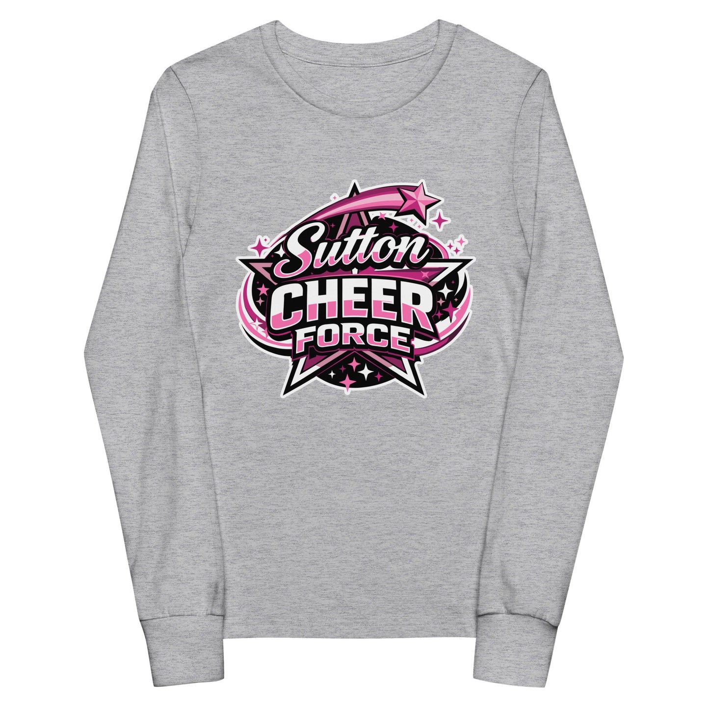 Performance | Youth Long Sleeve T-Shirt | Sutton Cheer Force | Shooting Star Logo