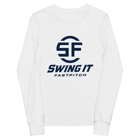 Performance | Youth Long Sleeve T-Shirt | Swing It Fastpitch | Crest Logo