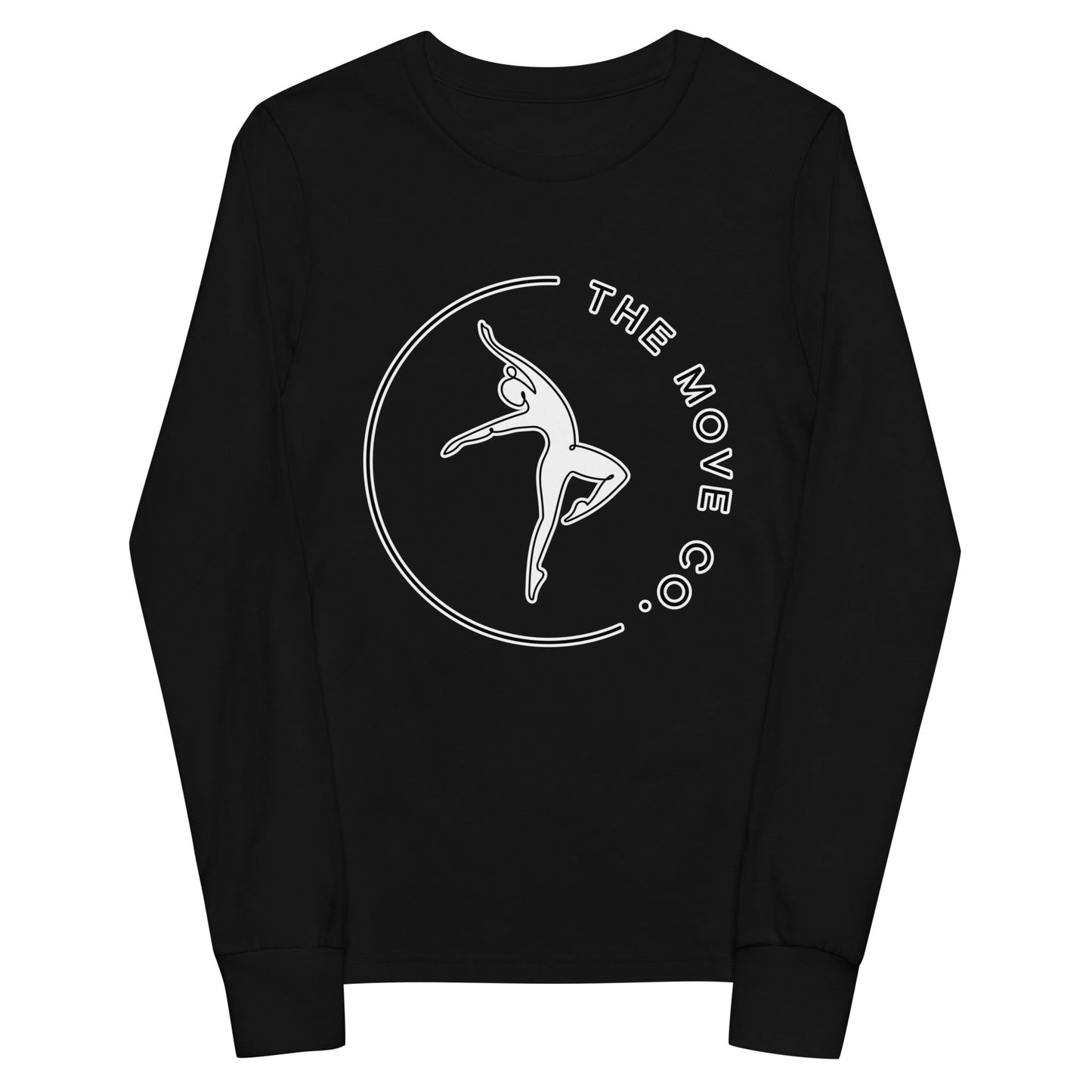 Performance | Youth Long Sleeve T-Shirt | The Move Co. | Dance Crest Logo