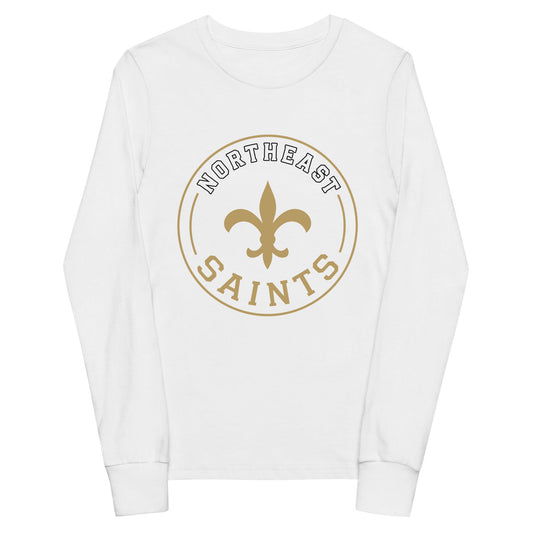 Performance | Youth Long Sleeve T-Shirt | The St Stephen Saints | Vanguard Emblem Logo