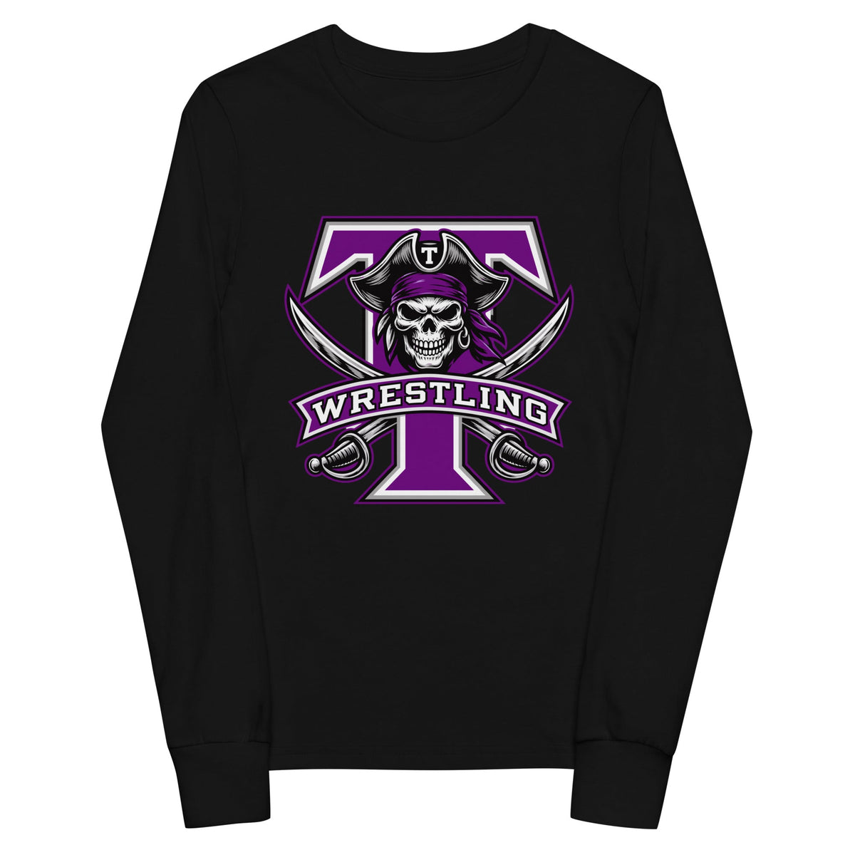 Performance | Youth Long Sleeve T-Shirt | Tottenville wrestling club | Emblem Logo