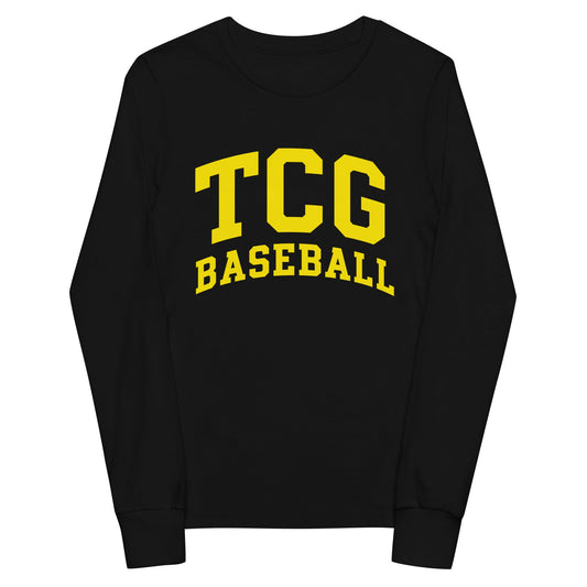 Performance | Youth Long Sleeve T-Shirt | Tri-County Ghosts | TCG Crest Alt Logo